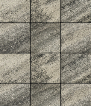 Тротуарная плитка Квадрат Листопад гладкий  300х300 - antracit_standart